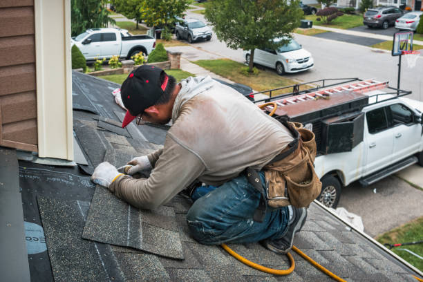 Professional Flat Roof Repair technician working in Strabane, PA
